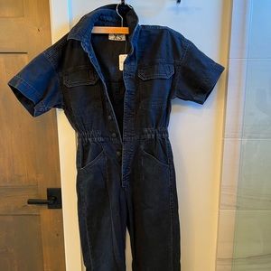 We The Free Short Sleeve Black Jumpsuit - XS